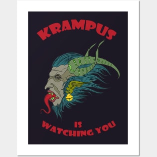 Krampus is watching you Posters and Art